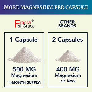 Fabricante de Suplemento de Citrato de Magnesio Certificado por GMP, 500 MG, Apoyo para la Relajación, Salud de los Nervios y Huesos, 60 Cápsulas de Magnesio - Product Image 2