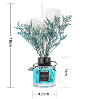 Diffuseur de parfum en verre de luxe avec étiquette personnalisée 50 ml, écologique, sans BPA, sans alcool, pour la maison, étiquette privée