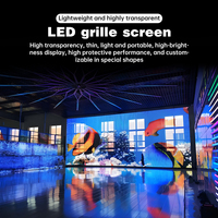 Écran LED transparent pour mur vidéo, léger, couleur pleine, 4K HDR10, CMS intégré, pour façade de bâtiment