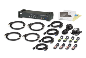 <span class=keywords><strong>ATEN</strong></span> CS1924 <span class=keywords><strong>4</strong></span>-<span class=keywords><strong>Port</strong></span> USB 3.0 4K สำหรับสวิตช์ KVMP พร้อมฮับในตัวและการแชร์เสียง มีสินค้าในสต็อก - Product Image 5