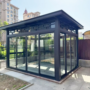 Pérgola Bioclimática Inteligente con Techo de Láminas de Aluminio Motorizadas, Impermeable, con Luces LED y Sensor de Lluvia <span class=keywords><strong>para</strong></span> Jardín o Patio - Product Image 1