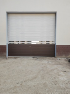 自動巻き上げ式ガレージドア 住宅用スチール製ローラードア 断熱工業用ドア - Product Image 2