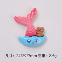 Breloques en résine faites à la main DIY motif animaux marins (tortue, hippocampe, baleine) pour accessoires de pince à cheveux