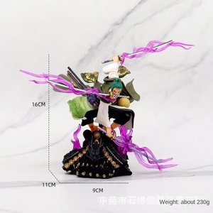 Figurine Anime Roronoa <span class=keywords><strong>Zoro</strong></span> Kimono 29 cm à Trois Épées, Collection <span class=keywords><strong>One</strong></span> <span class=keywords><strong>Piece</strong></span>, Modèle de Statue, Jouet Décoratif, Vente Chaude - Product Image 2