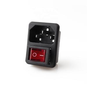 LZ-14-2F-RS presa di corrente maschio di ingresso con interruttore a bilanciere fusibile 3 Pin Iec320 C14 modulo di ingresso per Computer e elettrodomestici <span class=keywords><strong>Pow</strong></span> - Product Image 1