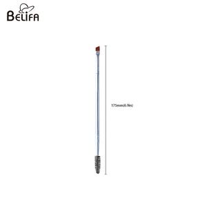 Double extrémité en métal pour sourcils spoolie mascara wand pinceau fin à <span class=keywords><strong>angle</strong></span> fin pour maquillage et eye-liner - Product Image 4