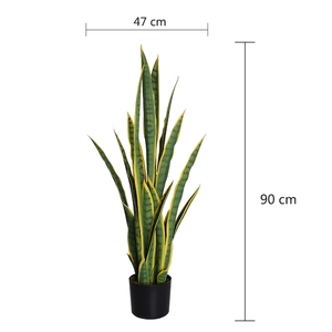 <span class=keywords><strong>Plante</strong></span> artificielle <span class=keywords><strong>de</strong></span> 90 cm, décoration en plastique, type « <span class=keywords><strong>langue</strong></span> <span class=keywords><strong>de</strong></span> <span class=keywords><strong>belle</strong></span>-mère » ou « serpent » - Product Image 2