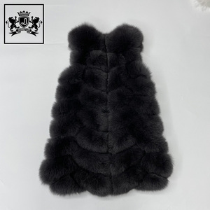 Janefur High Quality Ladies Real Fox Fur Vest <strong>Girls</strong> Winter <strong>Long</strong> Style Natural Fur <strong>Gilet</strong> - Product Image 3