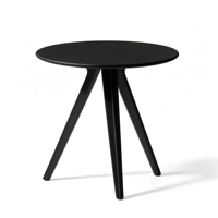 Table d'appoint sur mesure ODM/OEM avec pieds de trépied stables et finition mate, idéale pour les projets de rénovation de restaurants et appartements