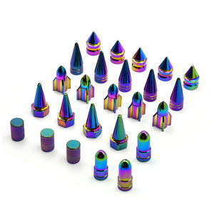 Bouchons de valve colorés en alliage d'aluminium pour voitures et motos, style américain, accessoires pour moto - Product Image 5