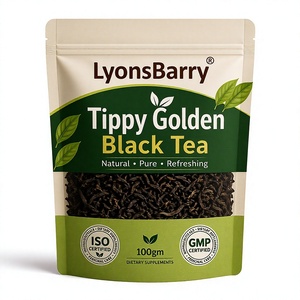 Té Negro Dorado Tippy de LyonsBarry, Hojas Sueltas, 100 g, Natural, Puro, Refrescante, Suplemento Dietético - Product Image 1
