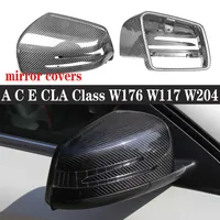 Coques de rétroviseurs en fibre de carbone pour Mercedes Benz Classe C/E/CLA W204/W212/W117/W176 C260/C63/C43 OLIVER