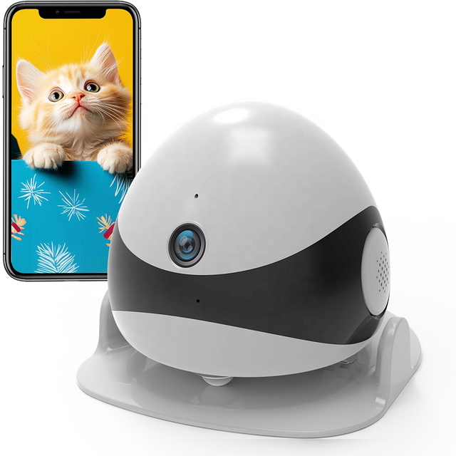Eco-Friendly Smart APP Wireless IP Camera HD Wifi Camera 360°Move App Remote Intelligent Control Interactive Robotic Cat Toys