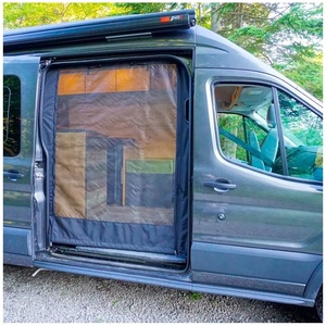 Schermo per insetti porta laterale RV Fly Screen per velocista/transito/Promaster tetto alto <span class=keywords><strong>Sprinter</strong></span> lato Van porta dello schermo volante - Product Image 1