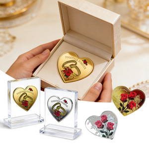 Pièce commémorative en alliage de zinc irrégulier, plaquée <span class=keywords><strong>or</strong></span> <span class=keywords><strong>et</strong></span> <span class=keywords><strong>argent</strong></span>, souvenir de vacances personnalisé, cadeaux promotionnels de marque, Chine - Product Image 3