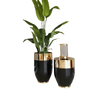 Macetas de Metal con acabado esmaltado, decoración minimalista para el jardín del hogar, maceta de Metal para exteriores, maceta de suministro directo de fábrica - Product Image 4