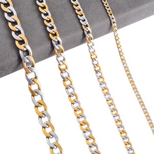 Collier en acier inoxydable pour femmes et hommes, chaîne cubaine gourmette, collier ras du cou punk hip-hop, accessoires de fabrication de bijoux, cadeau DIY - Product Image 3