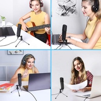 MAONO — Kit de Microphone à condensateur cardioïde, haute sensibilité, pour radiodiffusion, chant