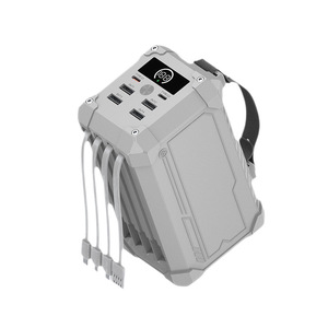 Batterie externe haute capacité 80000mAh 60000mAh, charge rapide 22.5W, chargeur <span class=keywords><strong>portable</strong></span>, 4 câbles intégrés, lumière LED, camping en plein air, 4 USB - Product Image 6