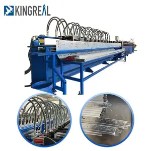 KINGREAL Factory Drop Ceiling Main Tee cross T Grid Roll Forming Machine for sale Suspended Ceiling T Bar Making Machine