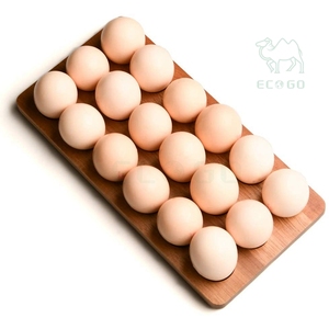 Latest Design Wood <b>Egg</b> Holder for Refrigerator <b>Storage</b> Display Rack <b>Egg</b> Tray Organizer Wood - Product Image 4