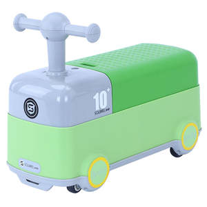 Große Lagerung Kunststoff Baby Schaukel Auto sitzen zu stehen Kleinkind Fahrt auf Spielzeug Rosa Kinder Fahrt auf Spielzeug für Alter 1-3 Jahre alt - Product Image 4