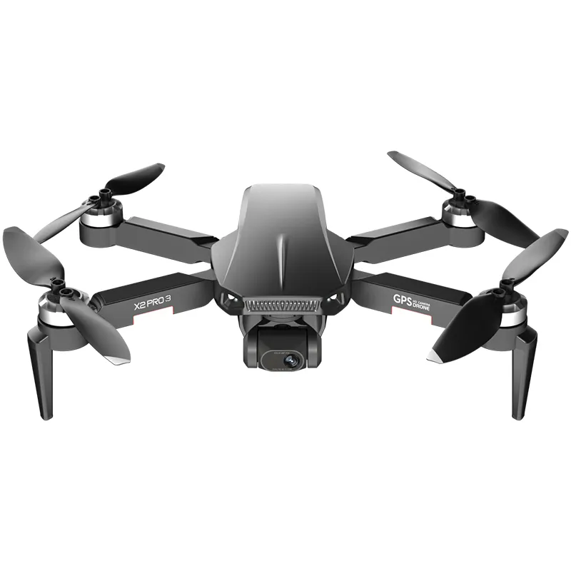X2 PRO drone Prosumer GPS tiga sumbu, pesawat sumber kendali jarak jauh tanpa sikat tahan lama