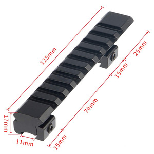 Factory Direct 125mm Dual Support Heightening Adapter Base Narrow to Wide Converter Aluminum Alloy Outdoor Use Mounting Plate - Product Image 1