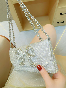 New Clutch <b>Bag</b> Women's All-match Handbag Celebrity Summer Bow-embellished PVC Cover Envelope <b>Small</b> Shoulder Crossbody Tanjing - Product Image 3