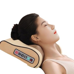 Oreiller de massage du cou avec fonction chauffante et pétrissante pour soulager le cou, les épaules et le dos, configuration complète à brancher - Product Image 1