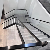 VIKO Moderne Préfabriqué Antidérapant et résistant à l'usure Installation rapide Escalier à double limon en marbre