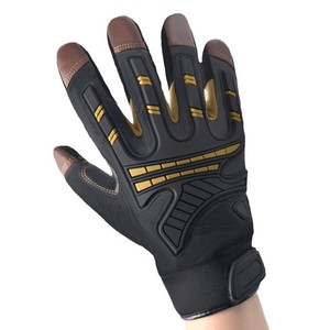Gants en cuir pour guidon électrique, écran tactile, antidérapants, absorption des chocs, protection pour le cyclisme, gants tactiques d'extérieur pour hommes et adultes - Product Image 1