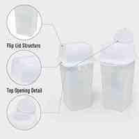 Scatola di Plastica Quadrata Personalizzata con Coperchio a Scatto per Organizzazione di Componenti Medici ed Estetici