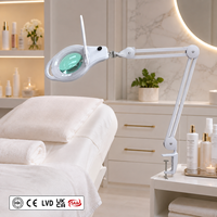 Green Optical Lens Anti Glare Clip on Light Led Magnifier Lamp for Thread Sorting During Professional Embroidery Production