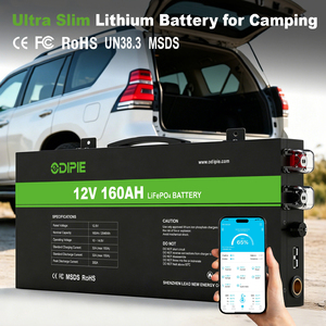Batería de Litio LiFePO4 Ultra Delgada OEM de 12V 100Ah 160Ah 200Ah 230Ah 300Ah 314Ah para Viajes por Tierra y Campamentos en el Desierto - Product Image 2