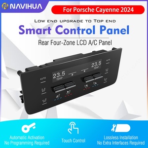 แผงควบคุมแอร์ระบบสัมผัส LCD รุ่นใหม่ล่าสุด Navihua แบบ 4 โซน สำหรับ Porsche Cayenne 2024 ปรับอุณหภูมิและความเร็วลมได้ - Product Image 4