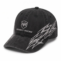 Gorra de Béisbol Estilo Dad Hat, 6 Paneles, Sarga, Bordado Racing, Visera Curva, Estilo Vintage Streetwear, Logotipo Personalizado, Unisex, Ajustable, Venta al por Mayor
