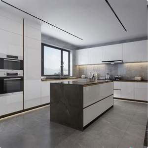 Muebles de Cocina Modernos Personalizados para Toda la Casa, Juego Completo de Muebles de Cocina con Acabado Lacado y Muebles de Cocina sin Tiradores - Product Image 1