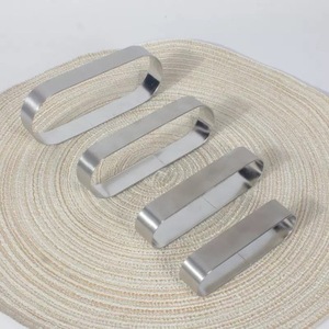 Stainless Steel Oval Mousse Ring 304 Reusable Cake <b>Mold</b> For Tart And Cake Making - Product Image 2