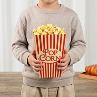 Green Treasure Gobelet à popcorn en papier personnalisé à usage unique de qualité alimentaire 32 oz 46 oz 64 oz 85 oz 130 oz
