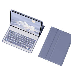 เคสคีย์บอร์ดพกพาแบบพับได้สำหรับ <span class=keywords><strong>Lenovo</strong></span> Tab M11 2024 ขนาด 11 นิ้ว, เคสแท็บเล็ตกันกระแทกพร้อมคีย์บอร์ดแบบเงียบ - Product Image 6