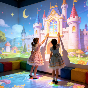Hot Sale AR Immersive Interactive Floor Wall Projection System Kids <b>Indoor</b> Playground Education Center Motion <b>Sensor</b> 3D Game - Product Image 1