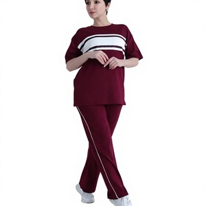 Nouvel ensemble de survêtement polaire hip-hop personnalisé pour la maternité, grande taille, écologique, respirant, séchage rapide, antibactérien et coupe-vent - Product Image 1