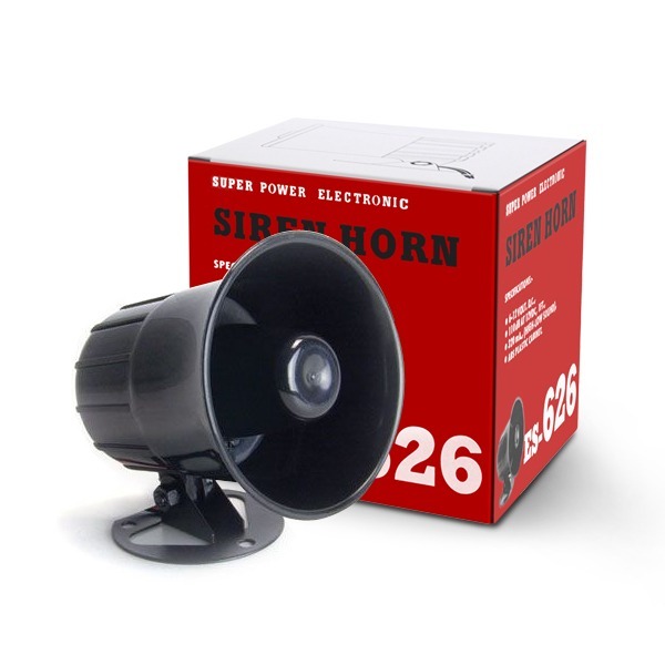 ZICHEN Hot Sales 2021new ES- 626 Household Small Alarm DC 12V Siren Alarm Horn for Electric Fence Energizer