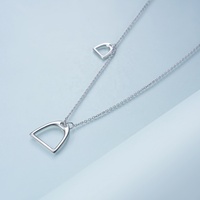 Bijoux de cheval porte-bonheur pour femmes, collier Simple et minimaliste en argent Sterling 925, porte-bonheur