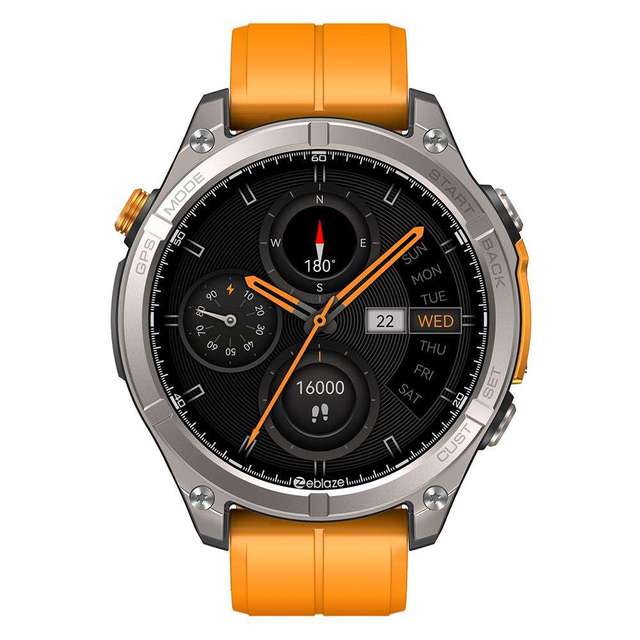1.43 Inch AMOLED Screen for Stratos 4 Rugged Outdoor Smart Watch 5 ATM & IP69K AI Voice Assistant Alarm Clock Magnetic