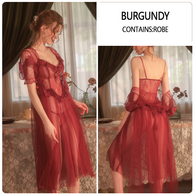 Burgundy robe