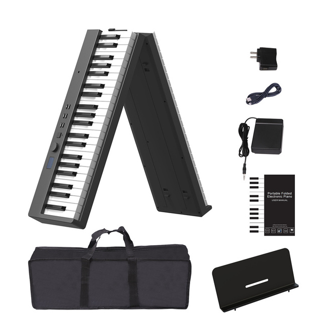 Instruments Foldable Electronic Keyboard Folding Piano Digital Piano 88 Key Hammer Action