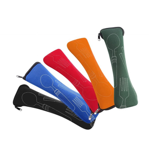 Vaisselle Portable sac voyage en plein air Camping couverts pochette sac de rangement couverts vaisselle vaisselle vaisselle étui de transport pour couteau, - Product Image 4