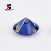 Baifu 4A 5A Zircone cubique Tanzanite foncée taille brillant rond 1.0-3.0mm Pierres précieuses en vrac en gros